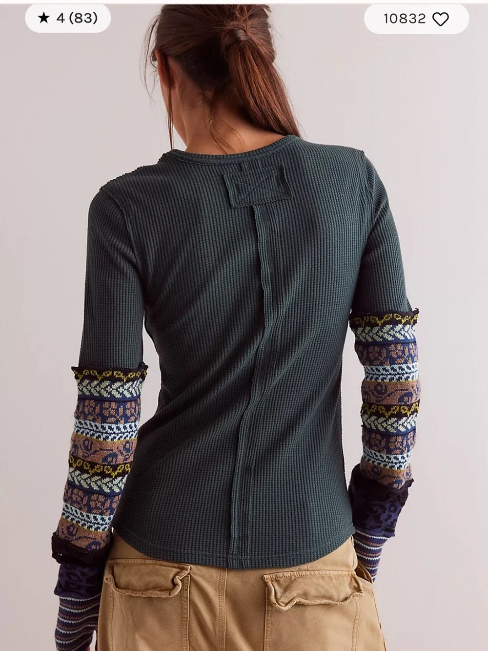 Free People-We the Free- All in Cuff Sweater